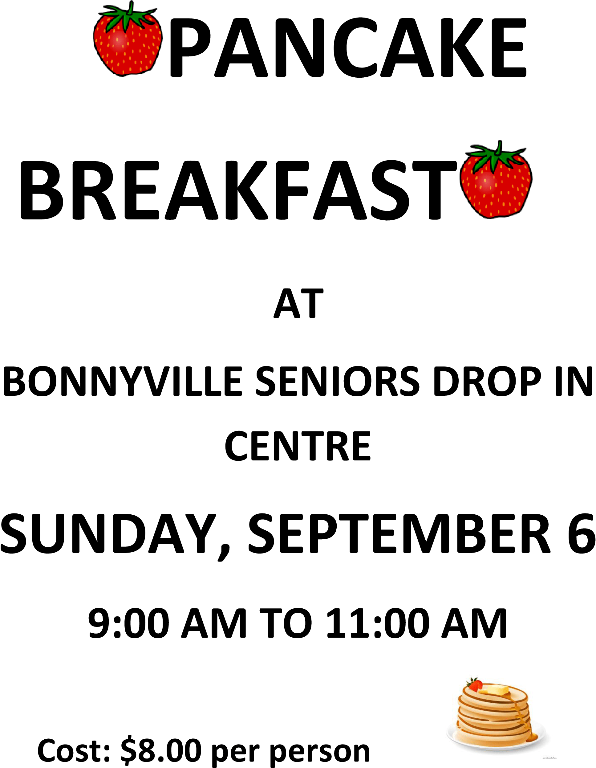 Pancake Breakfast - Brings Joy To This Office (2550x3300), Png Download