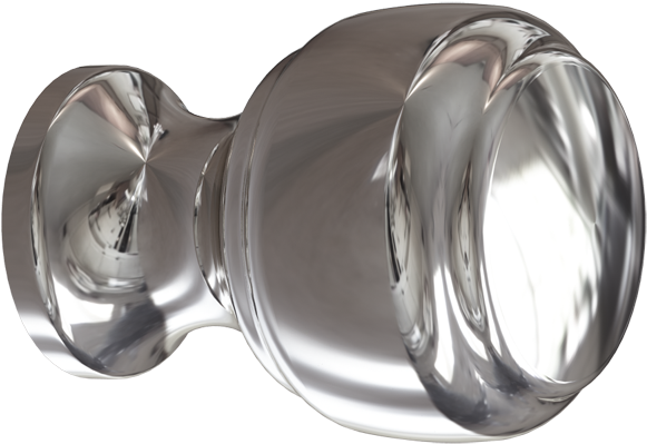 Image - Kraftmaid 7126.pn Polished Nickel Crescent Knob (800x800), Png Download