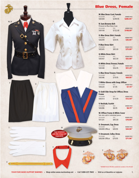 Shop For All Female Blue Dress Uniform Accessories - Formal Wear (600x600), Png Download