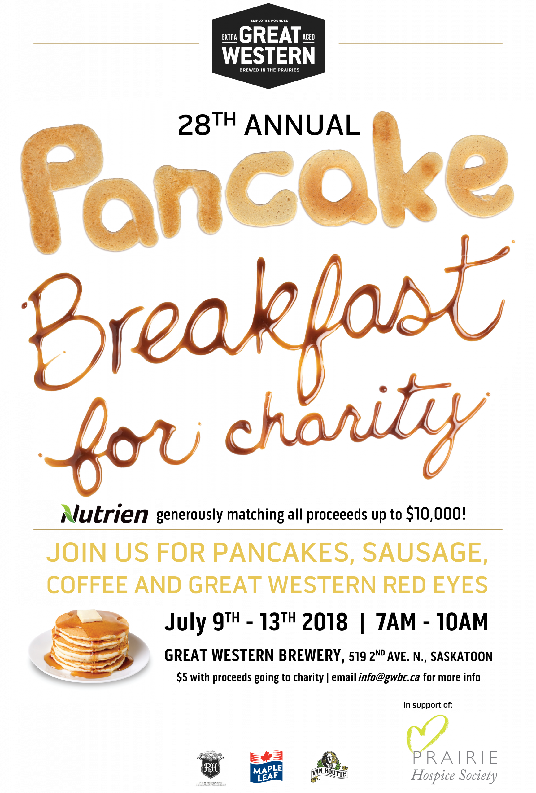 Cruz Fm Is Proud To Support The 28th Annual Great Western - Pancake Breakfast For Charity (1731x2560), Png Download