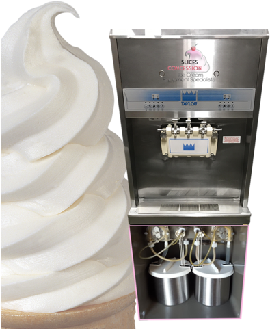 Taylor 8756 Frozen Yogurt Machine With Slices Concession - Ice Cream Maker (423x480), Png Download