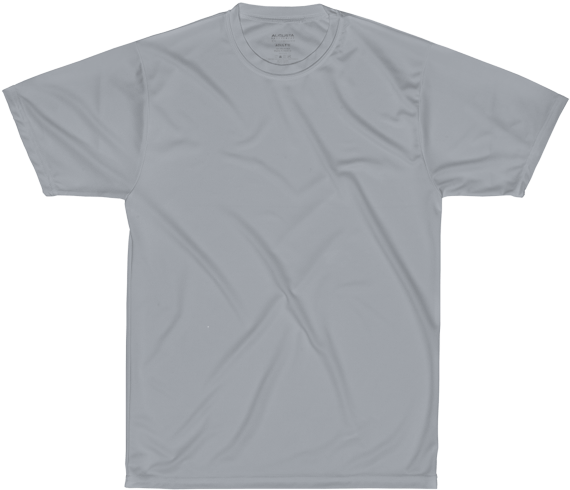 Performance Tshirt - T Shirt Back Mockup Grey (600x600), Png Download