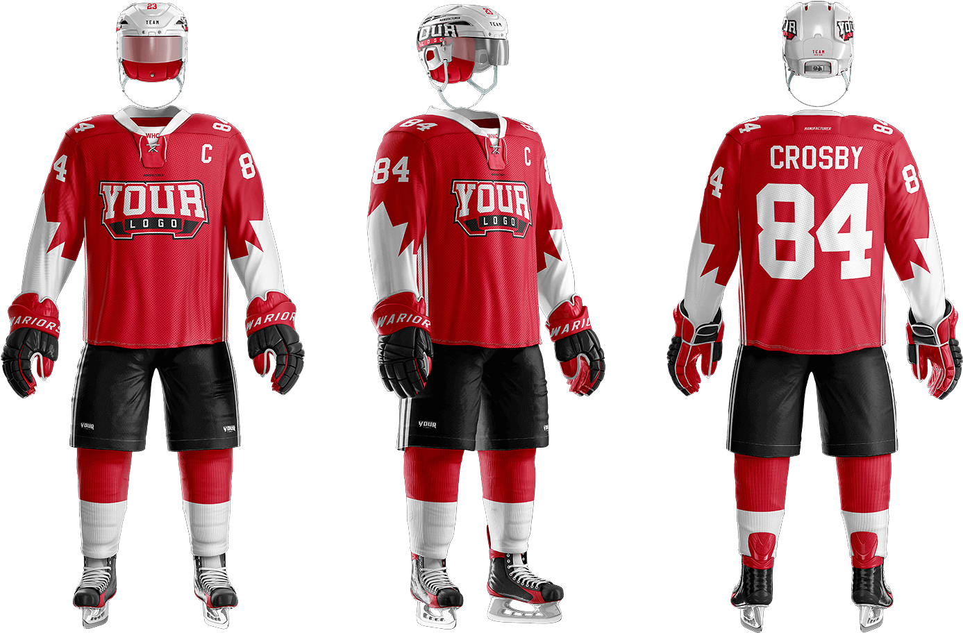 Back" As Well As 3 Collar Options, So You Can Bring - Hockey Uniform (1400x917), Png Download