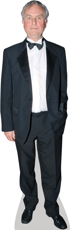Richard Dawkins Suit Cardboard Cutout - Richard Dawkins Tuxedo (363x757), Png Download
