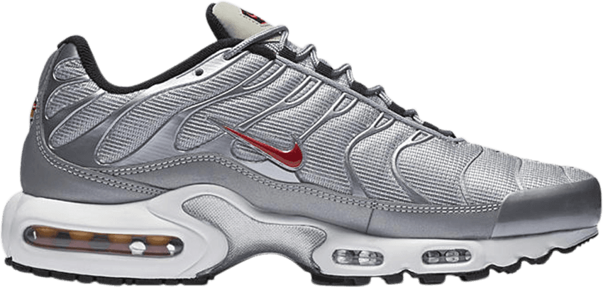 Air Max Plus Qs 'silver Bullet' - Nike Air Max Plus Qs 'silver Bullet' Mens Sneakers (850x405), Png Download
