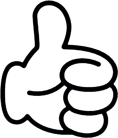 Mickey Thumbs Up - Giphy (492x573), Png Download
