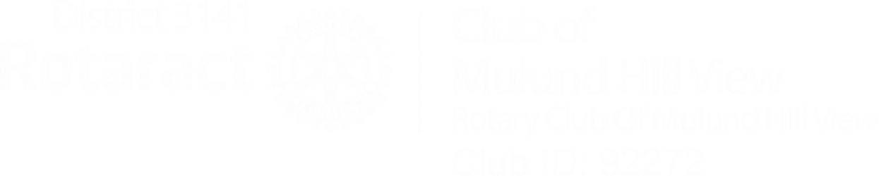 Rotaract Club Of Mulund Hill View - Rotary Club (1245x250), Png Download