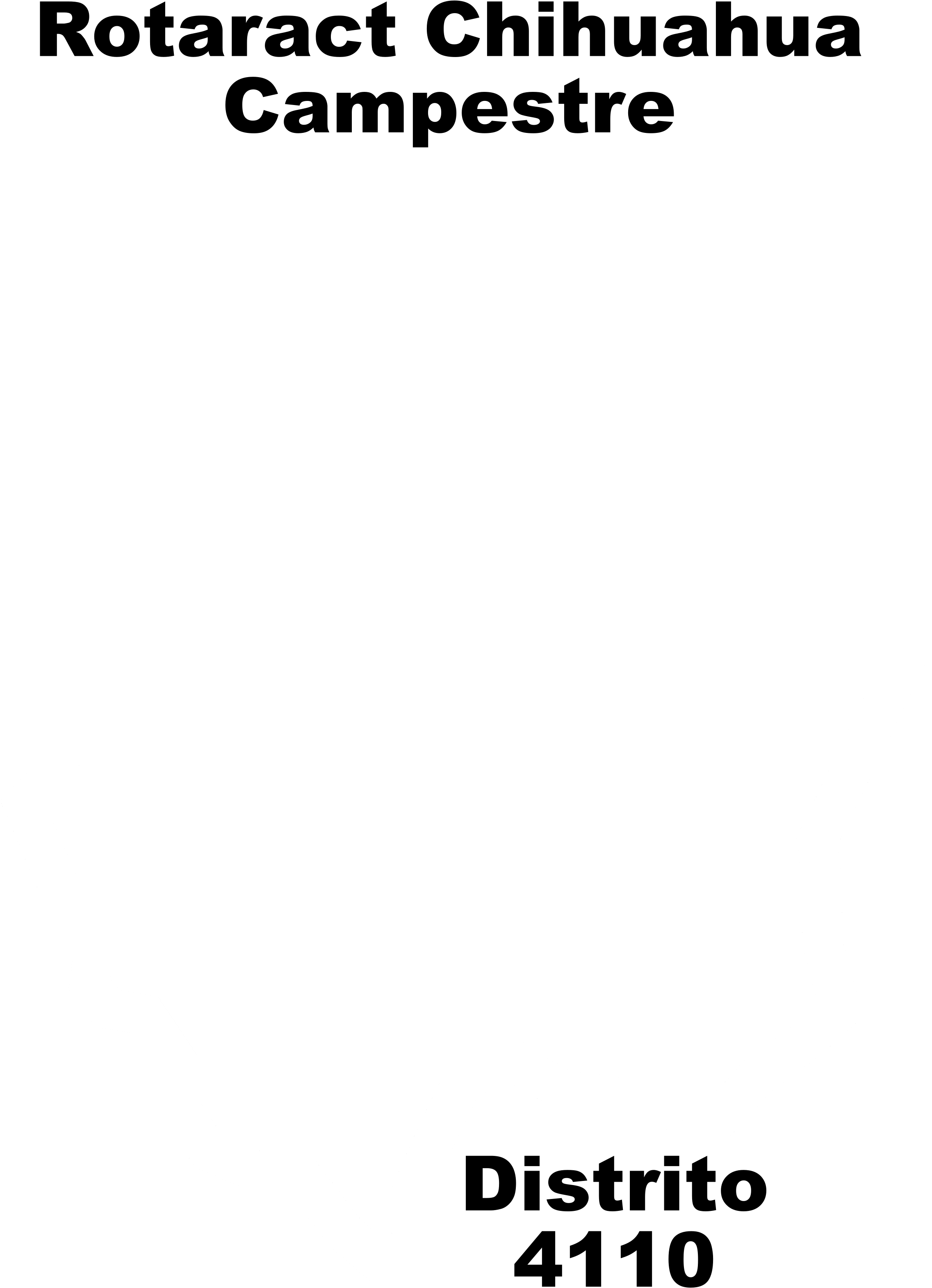 Rotaract Chihuahua Logo Black And White - Transparency (2400x3153), Png Download