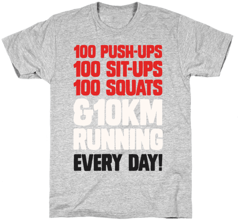 The Strongest Training Regime Mens T-shirt - Seal T Shirt (484x484), Png Download