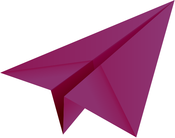 Paper Plane Purple - Paper Plane Purple Vector (600x473), Png Download