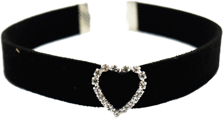 Itgirl Shop Rhinestones Ring Velvet Choker Aesthetic - Women Pendant Gold Sliver Chain Choker Chunky Statement (460x460), Png Download