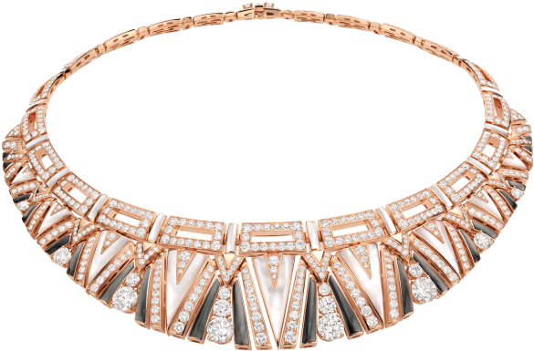 Wild Pop High Jewellery 18 Kt Rose Gold Necklace Set - Bulgari (505x394), Png Download