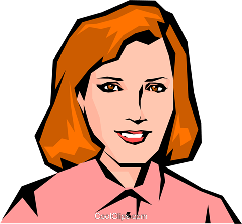 Woman Royalty Free Vector Clip Art Illustration - Cartoon (480x444), Png Download