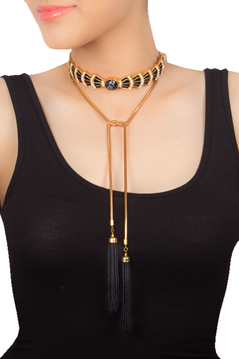 Caustic Choker Necklace By Prerto (469x704), Png Download