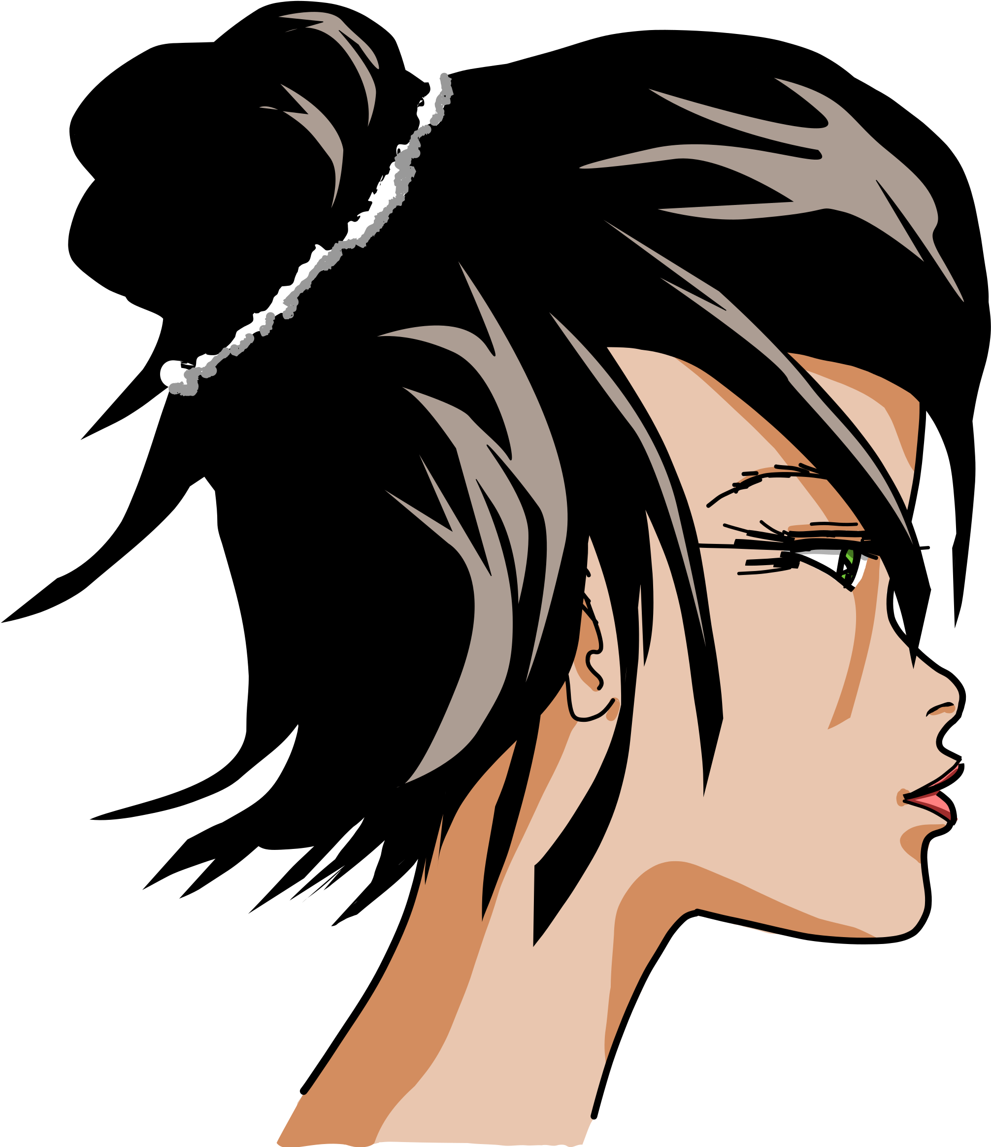 Big Image - Inkscape Волосы (2400x2400), Png Download