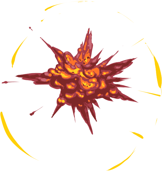 Tag - Explosion - Animation (615x637), Png Download