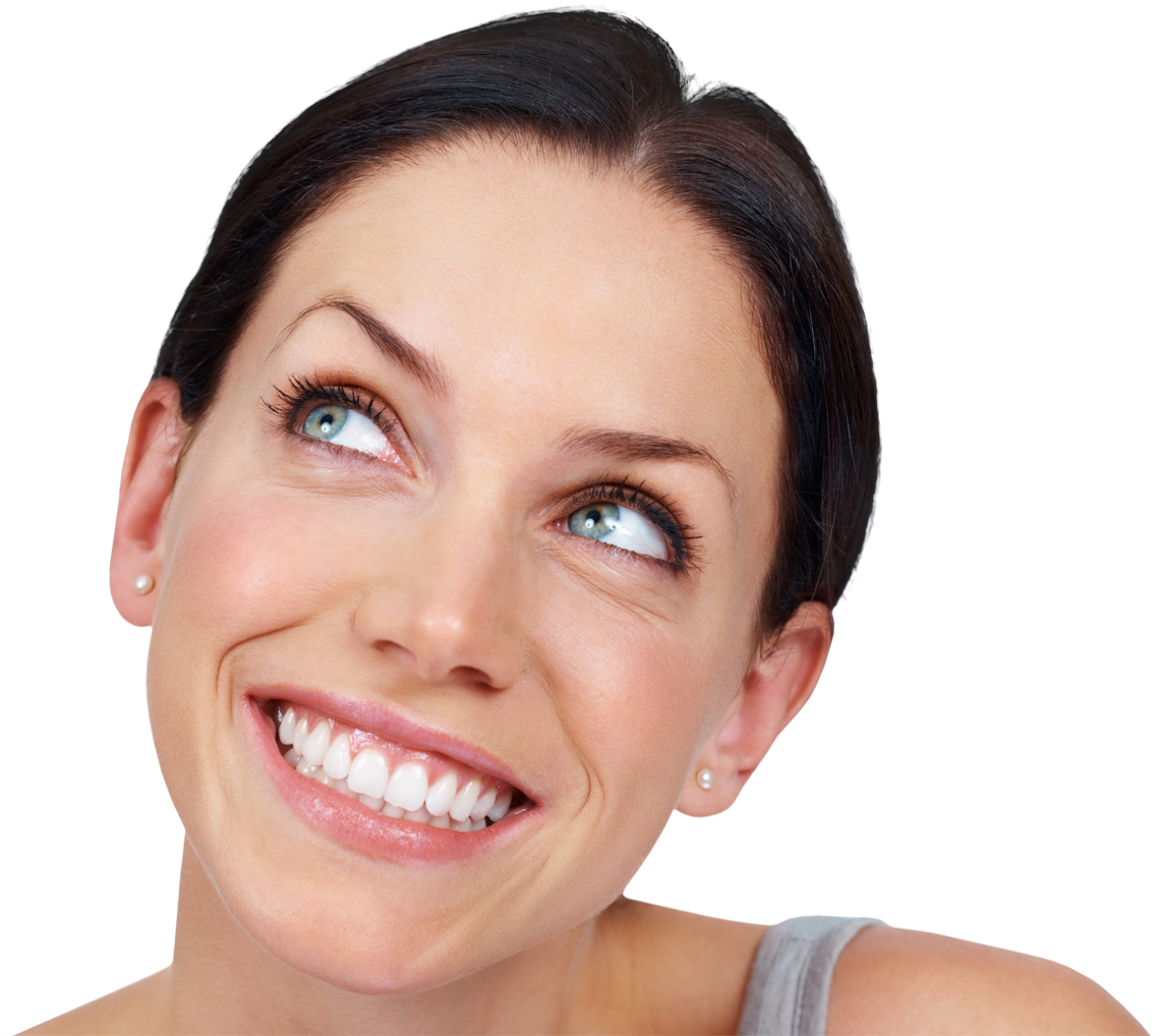 Close-up Of Woman's Face With Beautiful Eyes (1144x1018), Png Download