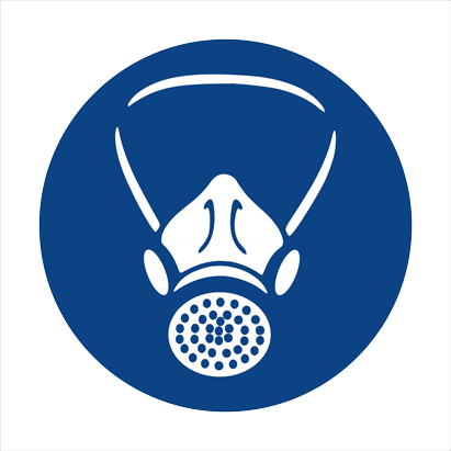 Ppe Symbols - Clipart Library - Ppe Respirator Symbol (411x411), Png Download