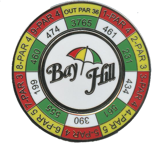 Arnold Palmer Yardage Coin With Removable Ball Marker (611x611), Png Download