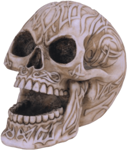 Tribal Skull (555x555), Png Download