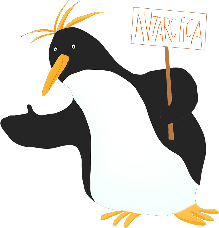 Penguin Hitchhiking 2 Clipart - Macaroni Penguin Clipart (841x945), Png Download