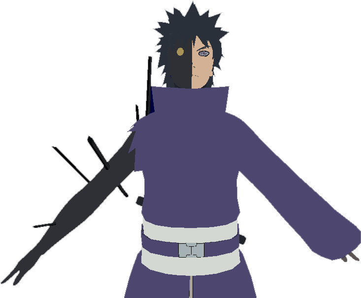 Uchiha Obito Half Black Zetsu - Obito Black Zetsu (984x624), Png Download