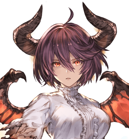 Anime, Art, And Demon Image - Grea Shingeki No Bahamut (500x538), Png Download