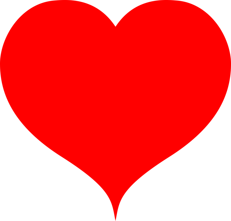 Free Vector Graphic Heart Shape Red Love Free Image - Love Heart (751x720), Png Download
