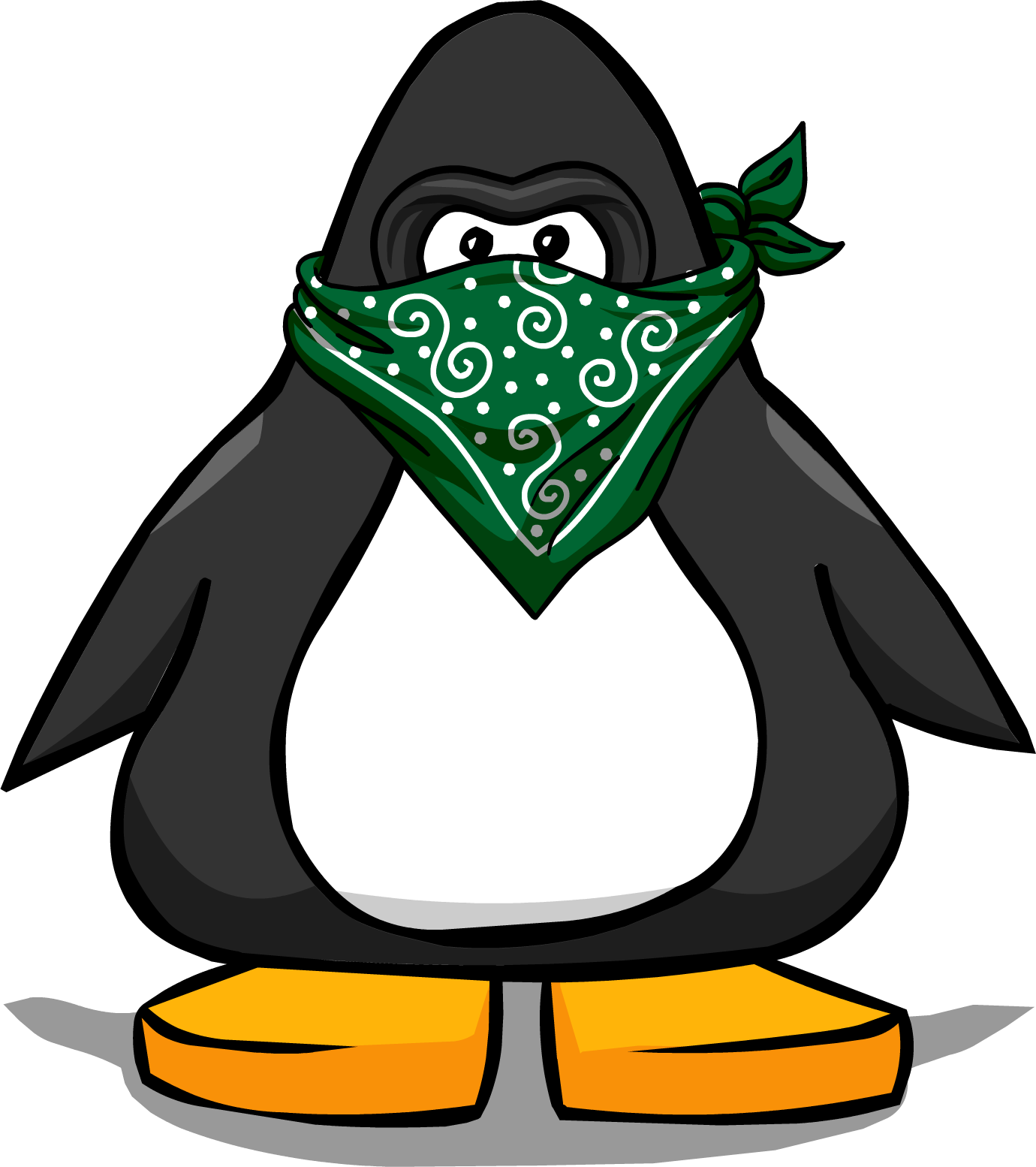 Mask & Bandana Pc - Club Penguin Penguin (1380x1554), Png Download