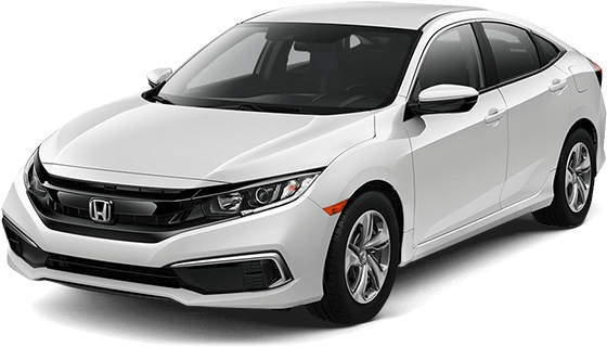 2019 Honda Civic Sedan Platinum White Pearl Lx - 2019 Honda Civic Sedan (600x450), Png Download