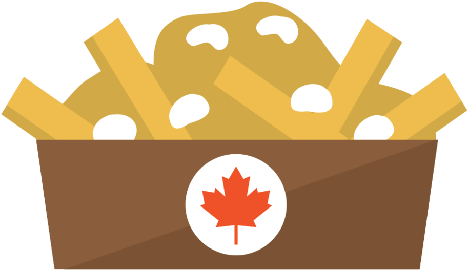 Poutine Icon-1024 - Canadian Things Cartoon (1000x1000), Png Download
