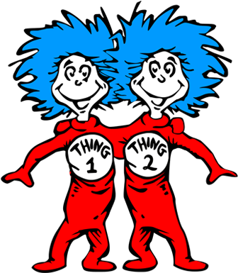 Thing 1 And Thing 2 Shirts - Thing 1 And Thing 2 Shirt Set (400x400), Png Download