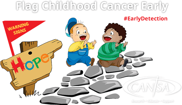 Childhood Cancer In South Africa Cansa - Cartoon (600x360), Png Download