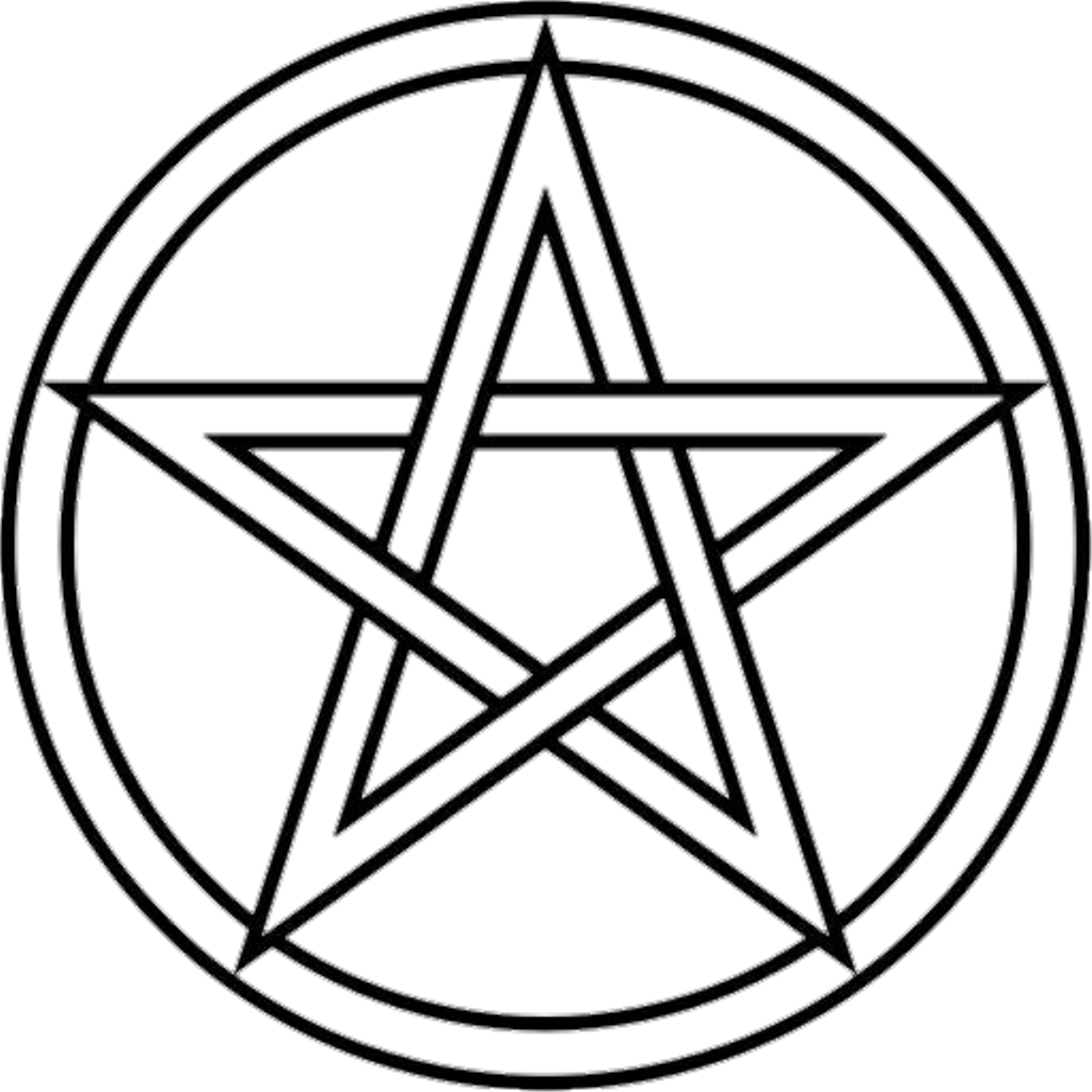Pentagram Sobrenatural Pentagrama Sobrenatural Star - Pentagram In A Circle (1024x1024), Png Download