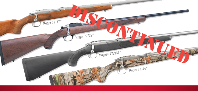 Ruger Is Temporarily Discontinuing Their 77 Series - Ruger 77 22 Discontinued (650x301), Png Download