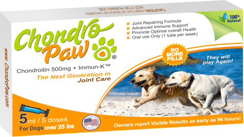 Chondropaw® For Dogs Over 25lbs - Synoquin Efa Joint Supplement Large Breed Capsules (501x281), Png Download