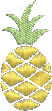 Detalhe Abacaxi - Matriz De Bordados Abacaxi (600x600), Png Download