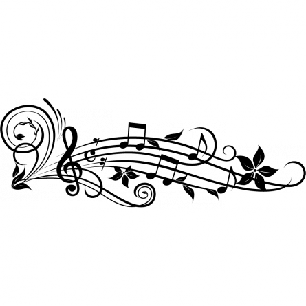 Portée De Musique Dessin (445x445), Png Download