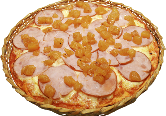 Pizza De Lombo Com Abacaxi - Baked Goods (620x395), Png Download