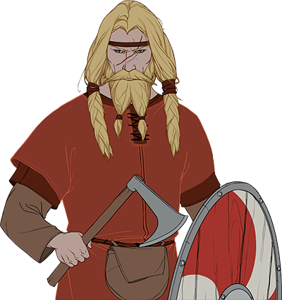 Raiders - Banner Saga Mogun (400x425), Png Download