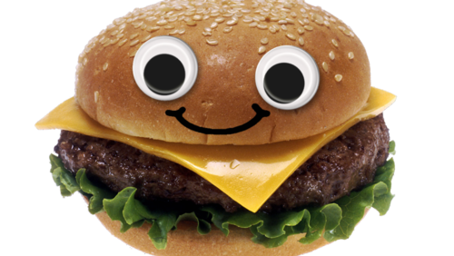 Oh God Why - Burger Concession 16" Decal Hamburger Fast Food Menu (500x282), Png Download