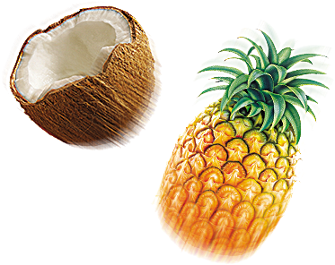 Coco, Barco, Farol, Guarda Sol, Coca Cola, Drink, Rede, - Pineapple (404x332), Png Download