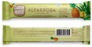 Barrinha De Alfarroba Com Abacaxi (400x500), Png Download
