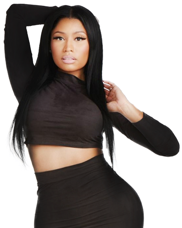 Nicki Minaj Png Clipart Background - Nicki Minaj In Black (813x983), Png Download