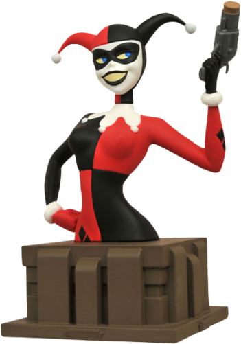 Harley Quinn Animated Series Bust (500x500), Png Download