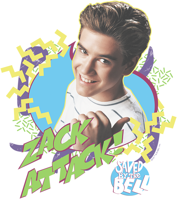 Click And Drag To Re-position The Image, If Desired - Zack Attack Saved By The Bell (600x683), Png Download