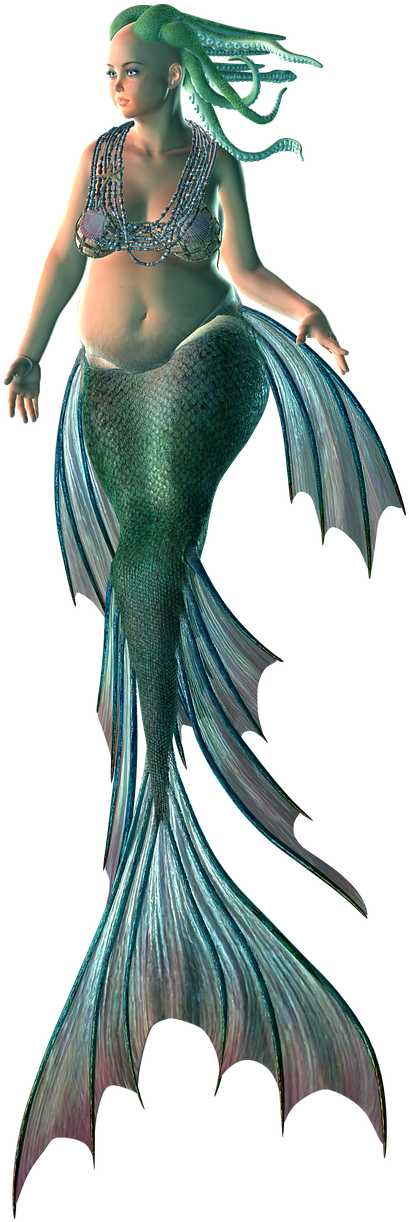 Mermaid Water Creature Woman Siren Mythology Sea - Wasser Sirene (556x720), Png Download