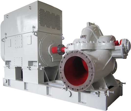 Nps Horizontal Split Case Pump - Hunan Neptune Pump Co.,ltd (549x463), Png Download