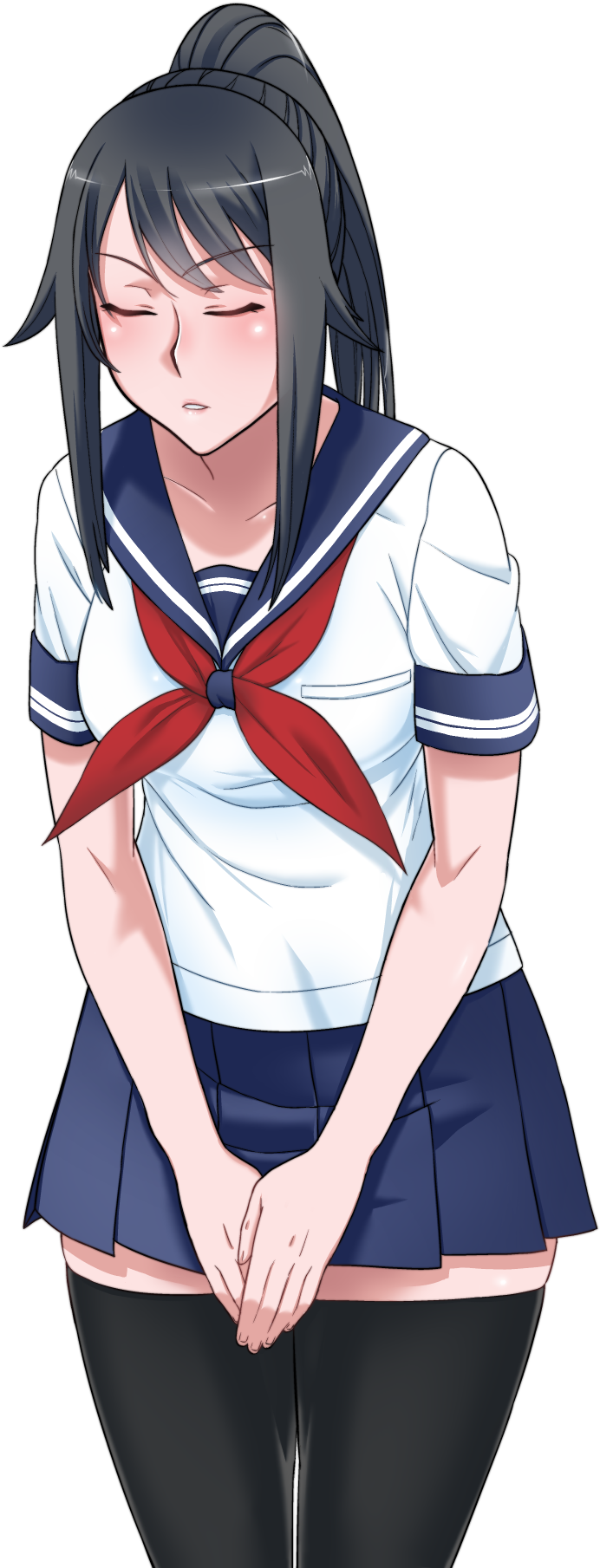 Apology - Yandere Simulator (1388x1968), Png Download