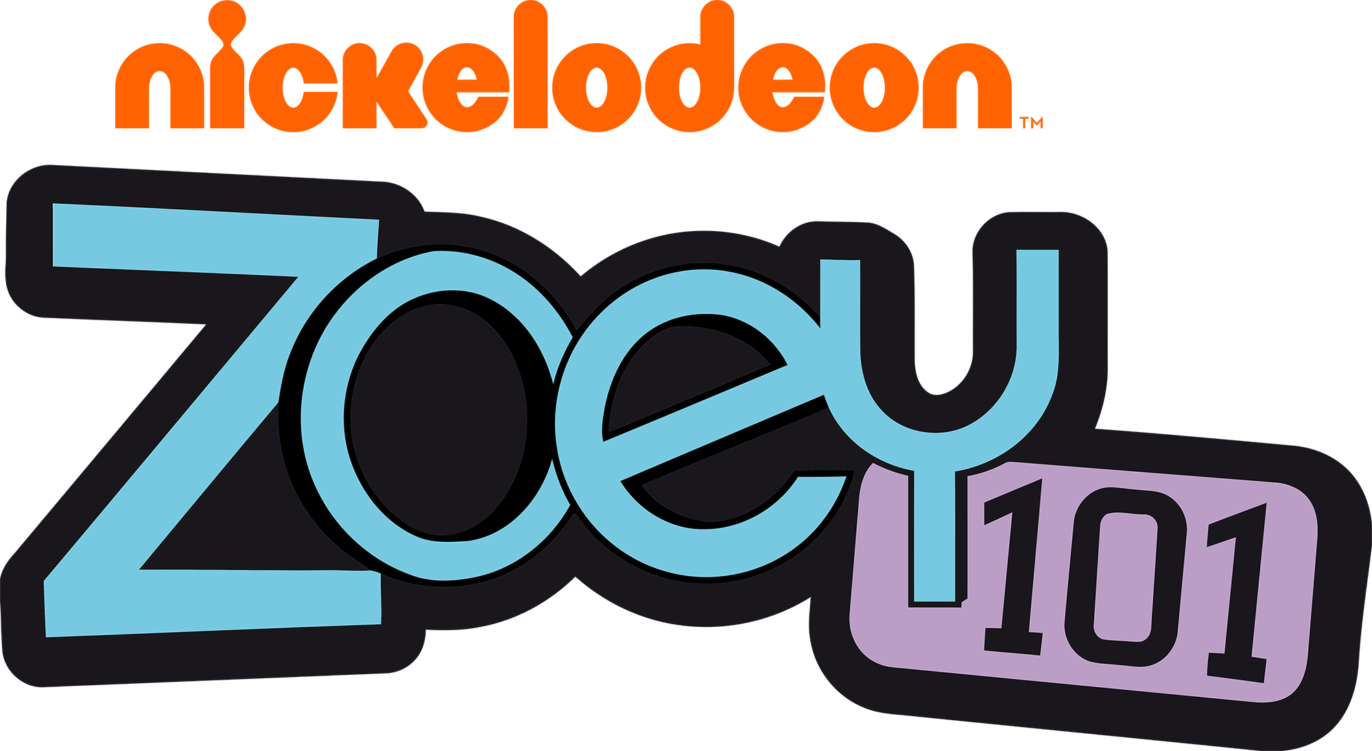 2015 - Nickelodeon Zoey 101 Logo (2000x1095), Png Download